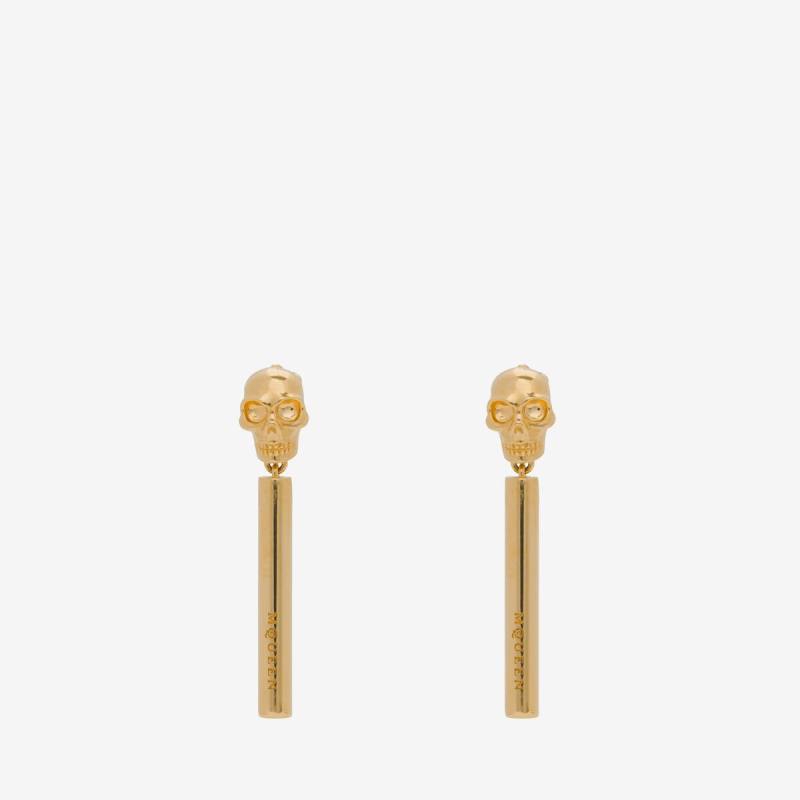 ALEXANDER MCQUEEN - Skull Bar Earrings - Item 809384J161G0935